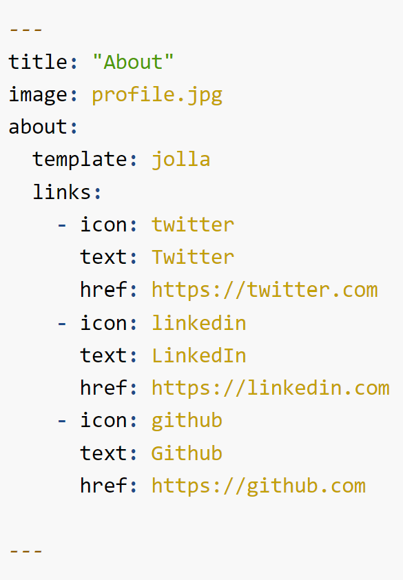Image of the frontmatter of the index.qmd file from Quarto documentation